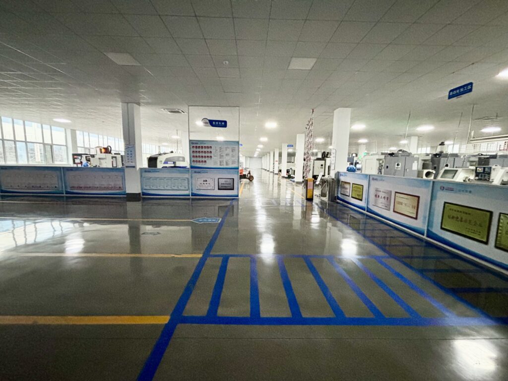 CNC workshop with proper coolant management system